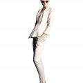 Coordonné blanc veste et pantalon H&M