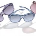 Lunettes de soleil bleu violet rose en résine translucide Kenzo Solaire printemps-été 2011