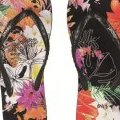 Tongs à motif fleuri signées Rip Curl