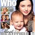 Miranda Kerr et son fils Flynn en une de Who 