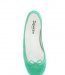 Les ballerines BB vert amazone de Repetto