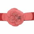 Ceinture élastique boucle fleur cuir rose Morgan Tendance Printemps été 2010