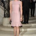 Charlene Wittstock, toute en rose à la Fashion Week Haute Couture