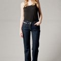 Jeans brut jambe flare