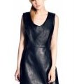 Robe cuir noir mi longue Etam collection 2010 2011 automne hiver