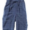 Combinaison pantalon H&M à fines bretelles et petits carreaux bleus foncés et blancs collection capsule WaterAid été 2011