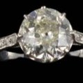 Solitaire 1920 platine diamants chez bijouxbaume.com