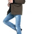 Mode Sandro homme Parka capuche en cuir automne hiver 2010 2011