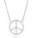 Collier argent peace and love Histoire d'Or Collection Automne hiver 2011/2012