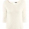 Pull en maille blanche