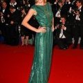 Doutzen Kroes en robe vert émeraude d'Elie Saab