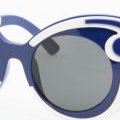 Minimal Baroque été 2011 lunettes de soleil bleues et blanches Prada