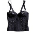 Bustier noir en dentelle