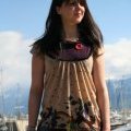 Du Yumi : petite robe beige