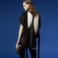 Un top noir en soie Zara, collection Printemps-Été 2012