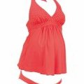 Tankini color block pour femme enceinte modèle Orient Sunrise vu sur Les trésors de Mae été 2011