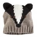 Bonnet maille tête animale brodée H&m Tendance hiver 2011/2012