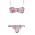 Etam collection été 2011 soutien gorge bandeau et culotte volantée imprimé fleur Cherry Blossom Girl