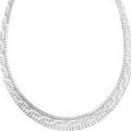 Collier maille argent avec effet diamant Maty Collection 2011