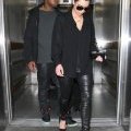 Kim Kardashian et Kanye West, un look dark à Los Angeles