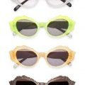 4 lunettes solaires signées Marni couleur pastel