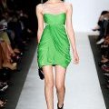 Robe en soie vert pomme BCBG Max Azria été 2010