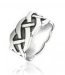 Bague argent vieilli motif tressé Amour de bijoux tendance 2011