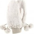 Moufles style fourrure blanche doublure polaire H&m Tendance hiver 2011/2012