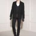 Veste laine noire bottines noires mode Acne homme automne hiver 2010 2011