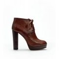 Bottines Zara avec lacets cuir marron chaussures hiver 2011