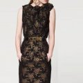 Robe longue sans manches motifs rétro collection femme hiver 2010 2011 Moschino