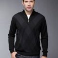 Pull Navigare homme noir motifs losanges, collection automne hiver 2010 2011