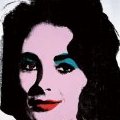 Un portrait de l'actrice Elisabeth Taylor par Andy Warhol