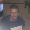 David Beckham entouré de cadeaux 