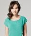 Pull vert à manches courtes en lurex ruban en ceinture Kookaï Collection Printemps-Été 2012