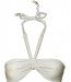 Beachwear H&M collection été 2011 bikini blanc bandeau et noeuds lacets