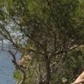 Vanessa Paradis sur les rochers à Ibiza