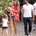 Alessandra Ambrosio, lors d'une sortie en famille à Malibu