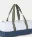 Grand sac rouleau en toile bicolore