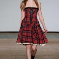 Robe bustier écossais tartan Marc by Marc Jacobs collection hiver 2011