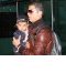 Le footballeur Cristiano Ronaldo accompagné de son fils Cristiano Jr