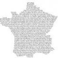 La carte de France du cabas France Gall