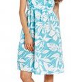 Robe hawaienne turquoise 