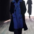 Double coat bicolore homme Yohji Yamamoto collection automne hiver 2010-2011