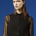 Un chemisier noir Zara : tendance printemps-été 2012