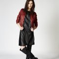Robe en cuir et blouson rouge IKKS collection femme automne-hiver 2010-2011