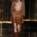 Gilet long jupe en cuir Mango automne hiver 2010 2011 collection mode femme
