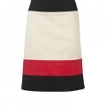 Jupe droite tricolore blanc rouge noir Sinequanone collection printemps-été 2011