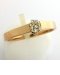 Solitaire en or rose diamant taille coussin chez bijoux-bijouterie.com