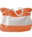 Sac cabas de plage en duo orange fluo et blanc Kdesign Collection Printemps été 2011